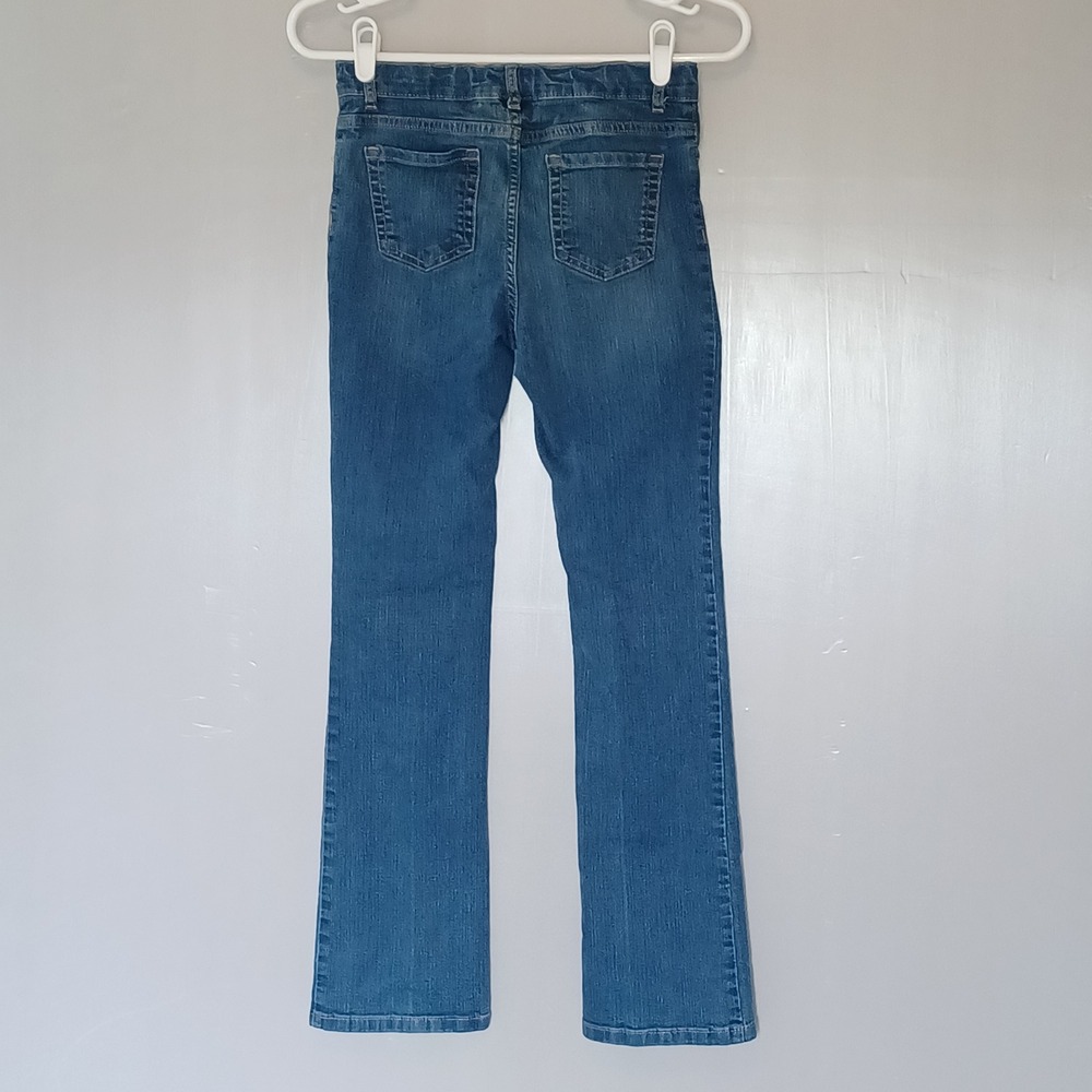 The Childrens Place Jeans Girls 14 Slim Blue Bootcut Adjustable Waist Denim